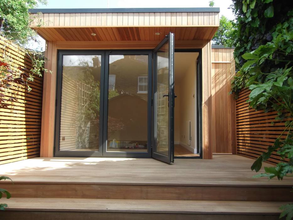 Garden Room in Queens Park, London, Office In My Garden Office In My Garden 모던스타일 정원