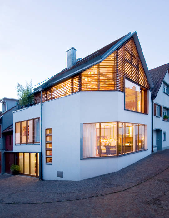 Ansicht städtebauliche Einbindung w3-architekten Gerhard Lallinger Moderne Häuser
