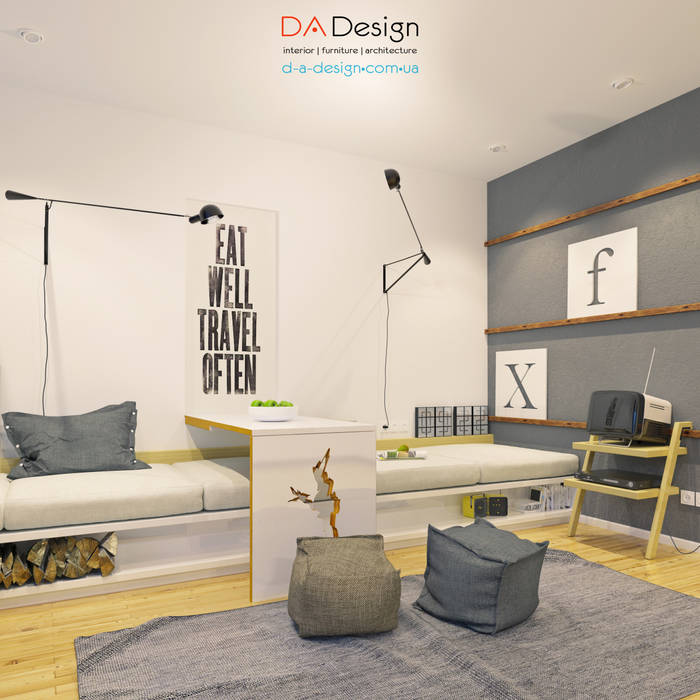 Minimal Project, DA-Design DA-Design Гостиная в стиле минимализм