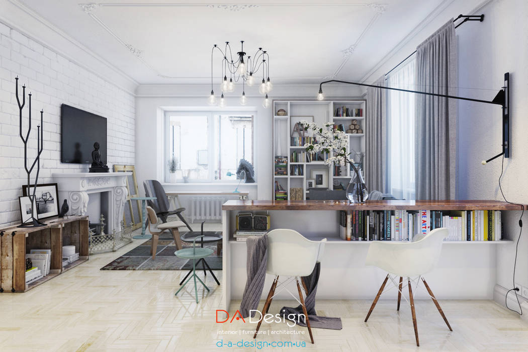 Scandinavian Apartment, DA-Design DA-Design Кухня в скандинавском стиле