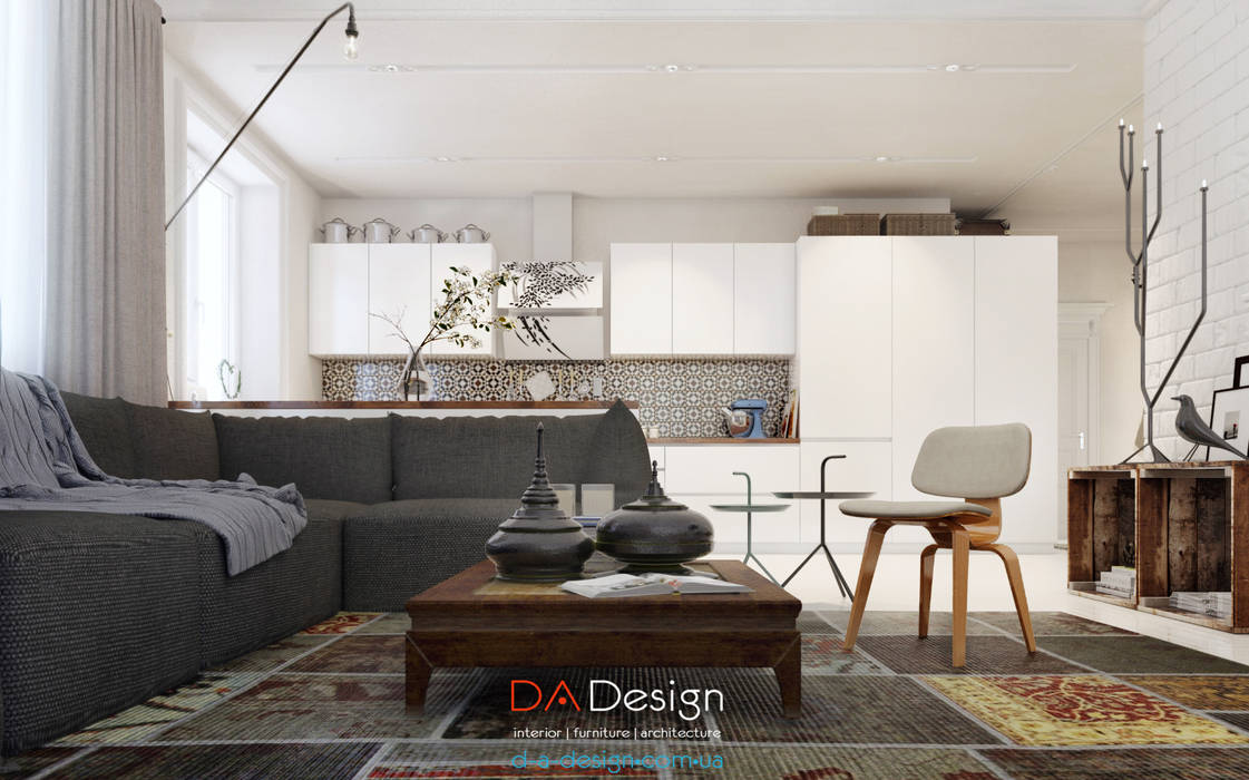 Scandinavian Apartment, DA-Design DA-Design Soggiorno in stile scandinavo