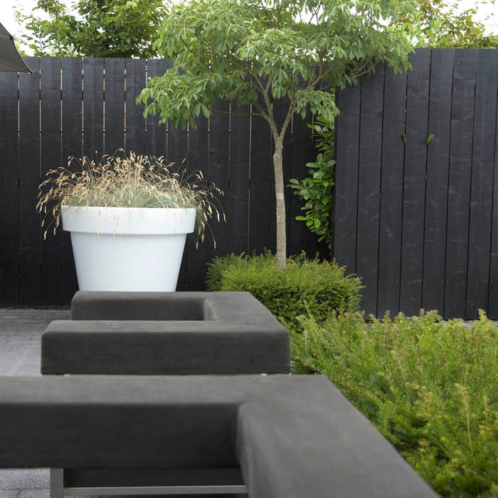 Luxe van een zwembad en tuindouche , Hendriks Hoveniers Hendriks Hoveniers Jardines modernos: Ideas, imágenes y decoración