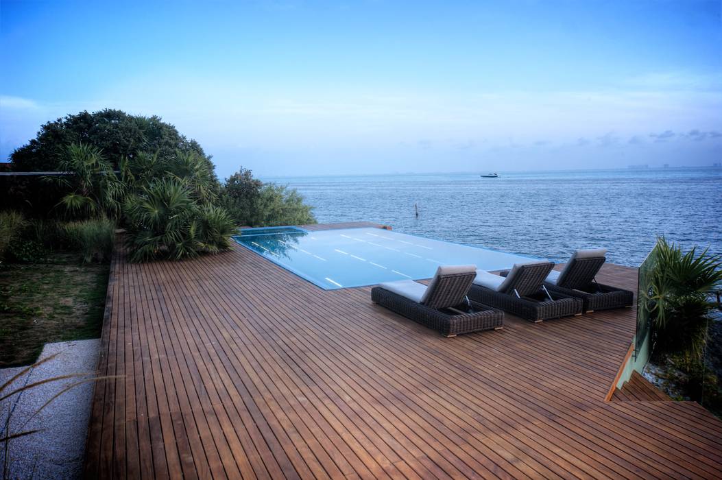 Casa sdlv sanzpont [arquitectura] balcones y terrazas modernos | homify