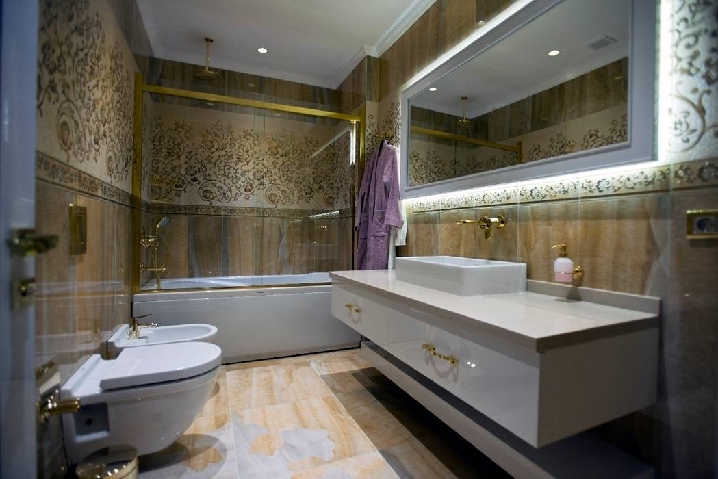 Yeşil Vadi Erguvan Evi, İstanbul., BABA MİMARLIK MÜHENDİSLİK BABA MİMARLIK MÜHENDİSLİK Modern style bathrooms