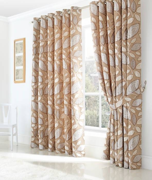 London Leaf Ring Top Curtains Century Mills Modern living room Accessories & decoration