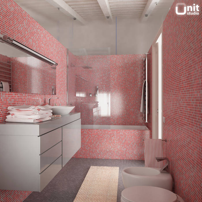 Palazzo Pontecorvo - Padua, UNIT Studio UNIT Studio Modern bathroom