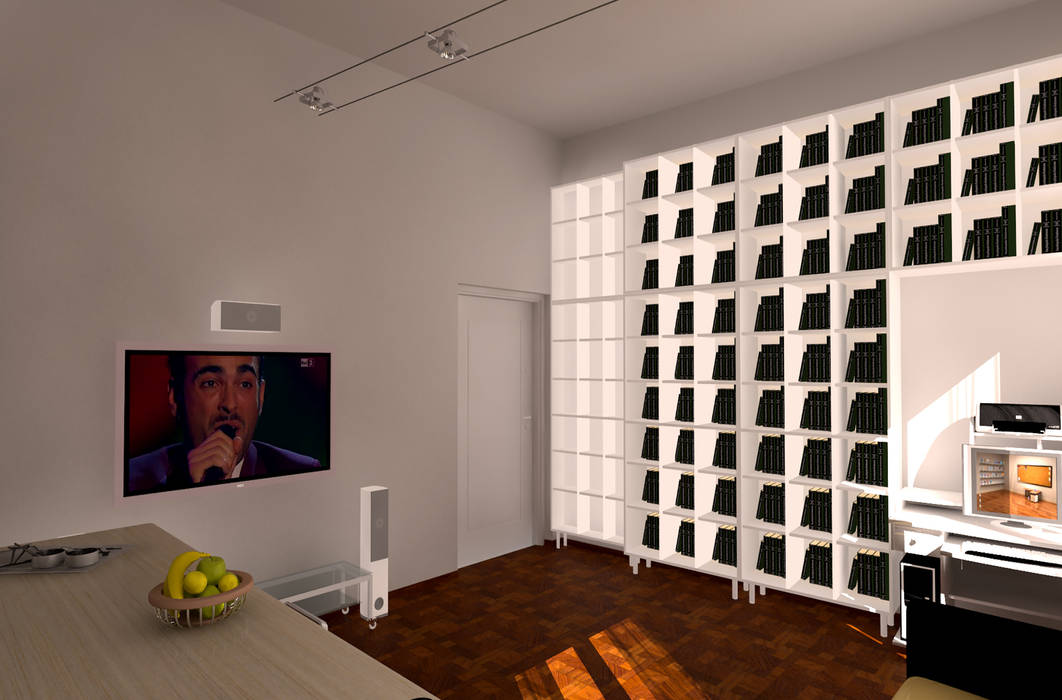 Ristrutturazione con progettazione 3D di un appartamento sito in Roma, Studio di Architettura Fezu Studio di Architettura Fezu