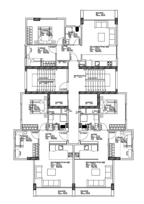 94 Parsel, NM Mimarlık Danışmanlık İnşaat Turizm San. ve Dış Tic. Ltd. Şti. NM Mimarlık Danışmanlık İnşaat Turizm San. ve Dış Tic. Ltd. Şti. Modern Evler