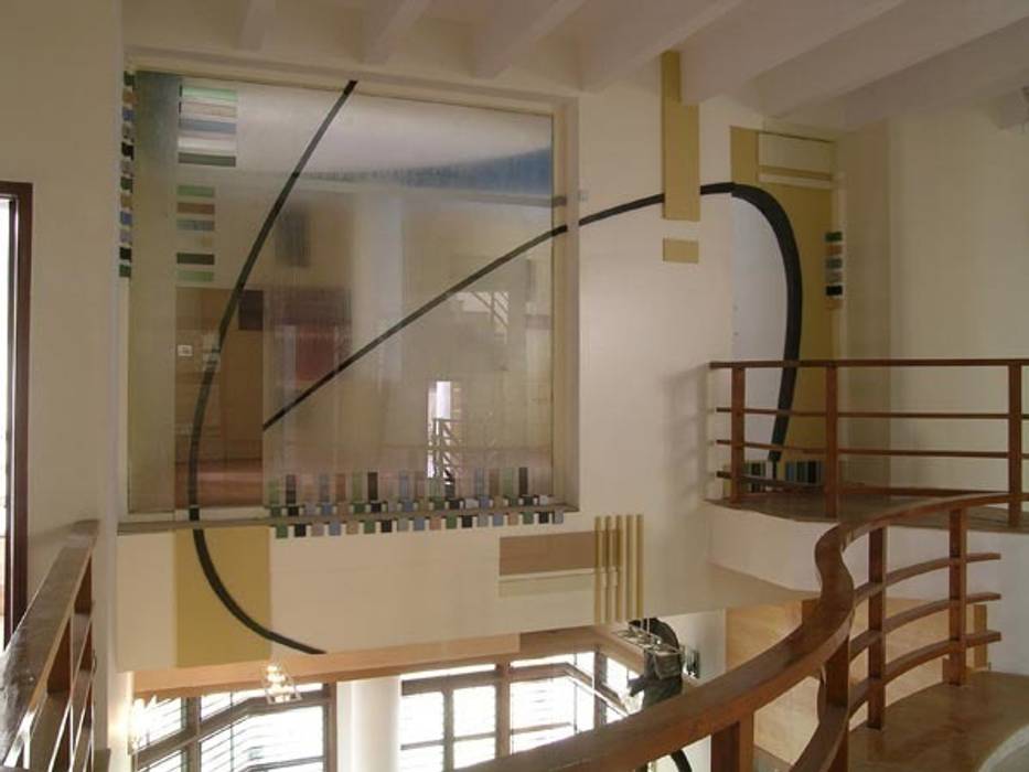 ANWAR SALEEM RESIDENCE, Muraliarchitects Muraliarchitects Modern corridor, hallway & stairs