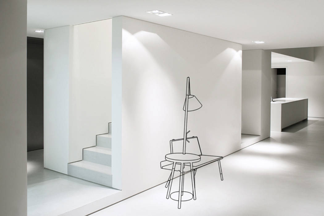 «GINA, MONI & FRANK» – Szenerie Mizko Design Moderne Wohnzimmer Sofas und Sessel