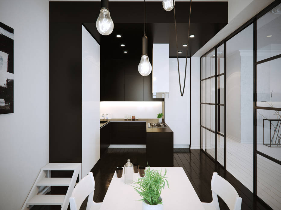 ofdesign Oskar Firek Mono Apartment kuchnia OFD architects Minimalistyczna kuchnia
