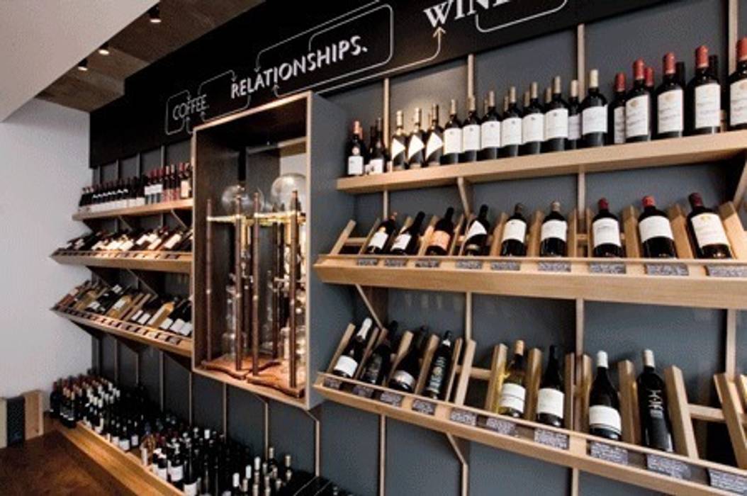 wine wall Engaging Interiors Limited Commercial spaces Bars & clubs