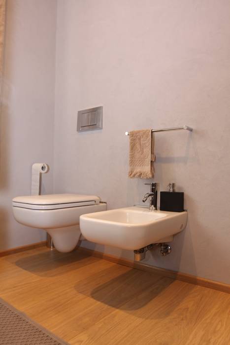 NUOVI SPAZI PER IL BENESSERE CASA - P, Giuseppe Maria Padoan bioarchitetto - casarmonia progetti e servizi Giuseppe Maria Padoan bioarchitetto - casarmonia progetti e servizi Modern bathroom Seating