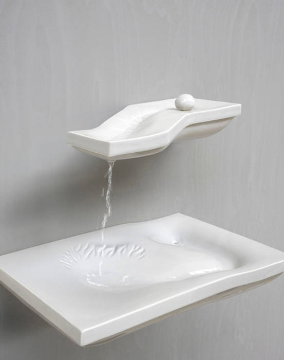 DELTA - the way of water, Studio Janina Loeve Studio Janina Loeve Modern Bathroom Sinks