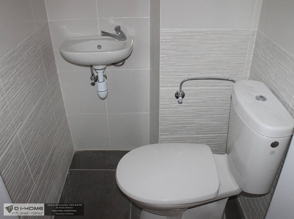 Appartement locatif T5 à STRASBOURG, Agence ADI-HOME Agence ADI-HOME Phòng tắm phong cách hiện đại
