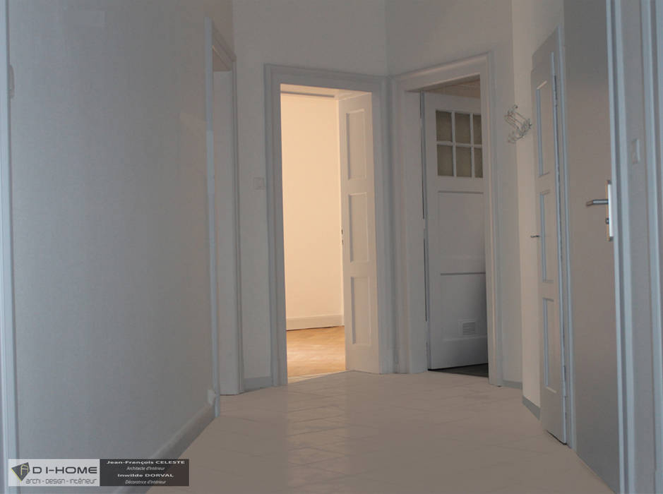 Appartement locatif T5 à STRASBOURG, Agence ADI-HOME Agence ADI-HOME Modern Corridor, Hallway and Staircase