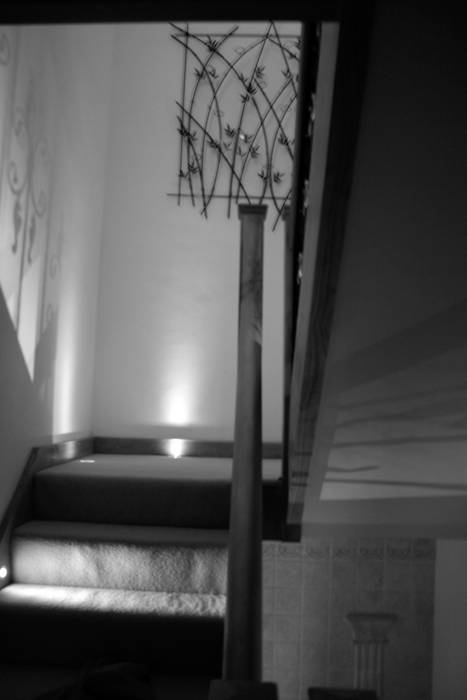 Private House St Johns Wood London, Bolans Architects Bolans Architects Modern corridor, hallway & stairs