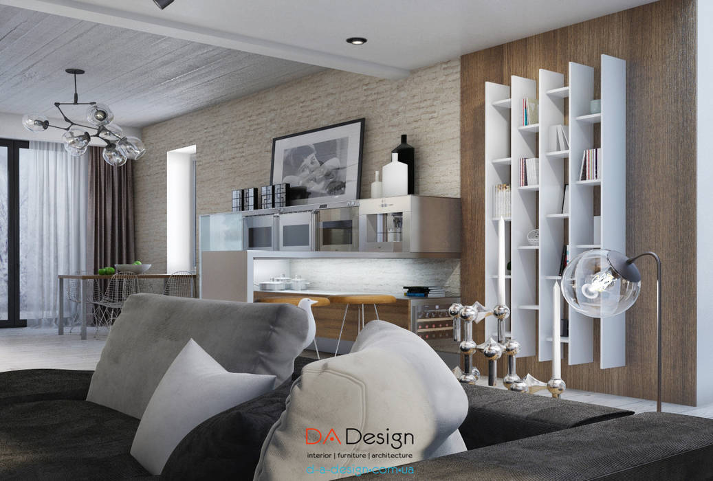 The Urban House, DA-Design DA-Design Salas de estilo minimalista