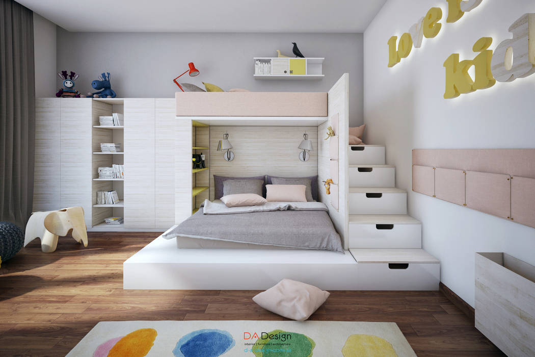 Suburban residential, DA-Design DA-Design Phòng trẻ em phong cách tối giản