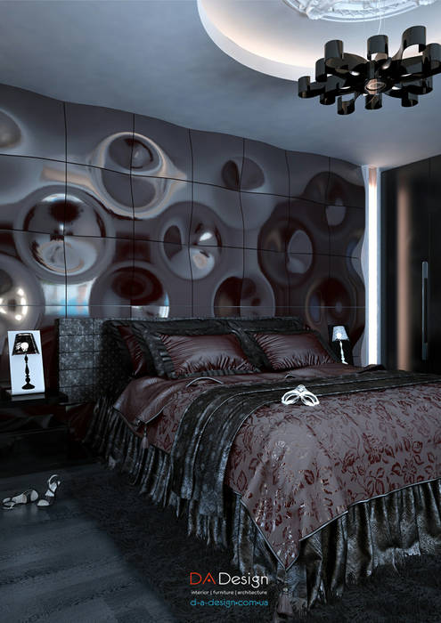 Glamour Apartment, DA-Design DA-Design Спальня в эклектичном стиле
