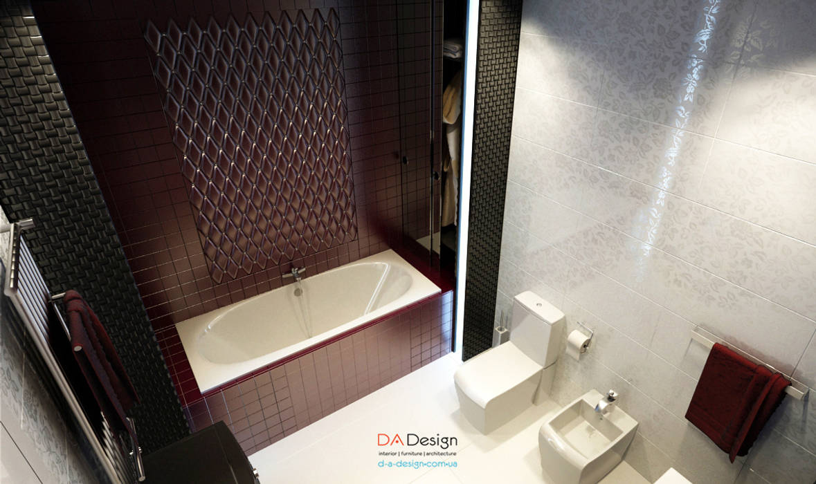 Glamour Apartment, DA-Design DA-Design Ванная комната в эклектичном стиле