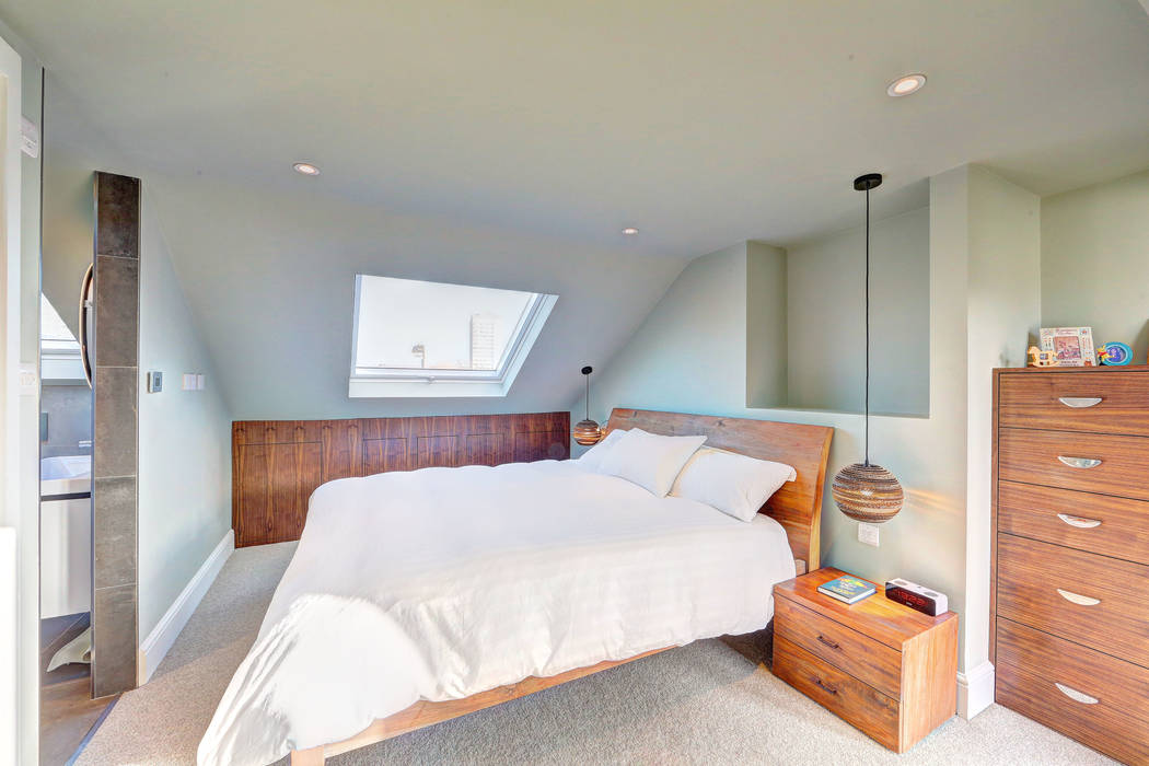 ​l-shaped dormer loft conversion wandsworth homify Modern style bedroom