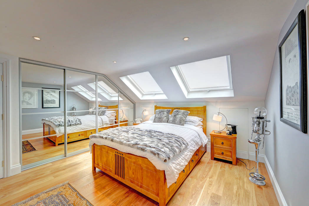 ​mansard loft conversion wandsworth homify Dormitorios de estilo moderno