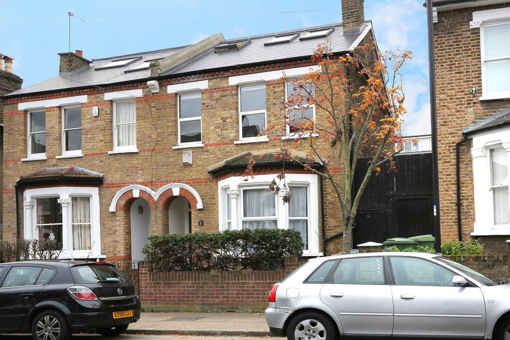 ​kitchen extension dulwich with flat roof and open brickwork homify Modern houses