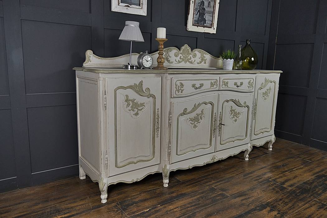 4 Door Shabby Chic French Sideboard, The Treasure Trove Shabby Chic & Vintage Furniture The Treasure Trove Shabby Chic & Vintage Furniture Classic style dining room Dressers & sideboards
