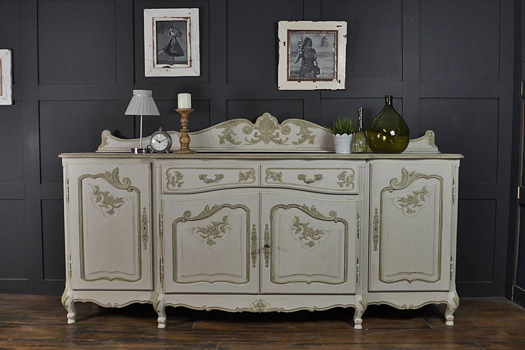 4 Door Shabby Chic French Sideboard, The Treasure Trove Shabby Chic & Vintage Furniture The Treasure Trove Shabby Chic & Vintage Furniture Classic style dining room Dressers & sideboards