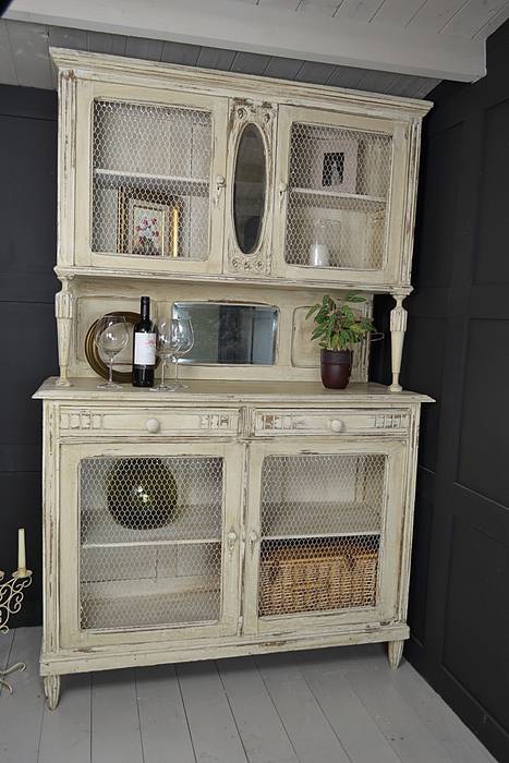 French Shabby Chic Kitchen Dresser with Chicken Wire Doors , The Treasure Trove Shabby Chic & Vintage Furniture The Treasure Trove Shabby Chic & Vintage Furniture Classic style kitchen Storage