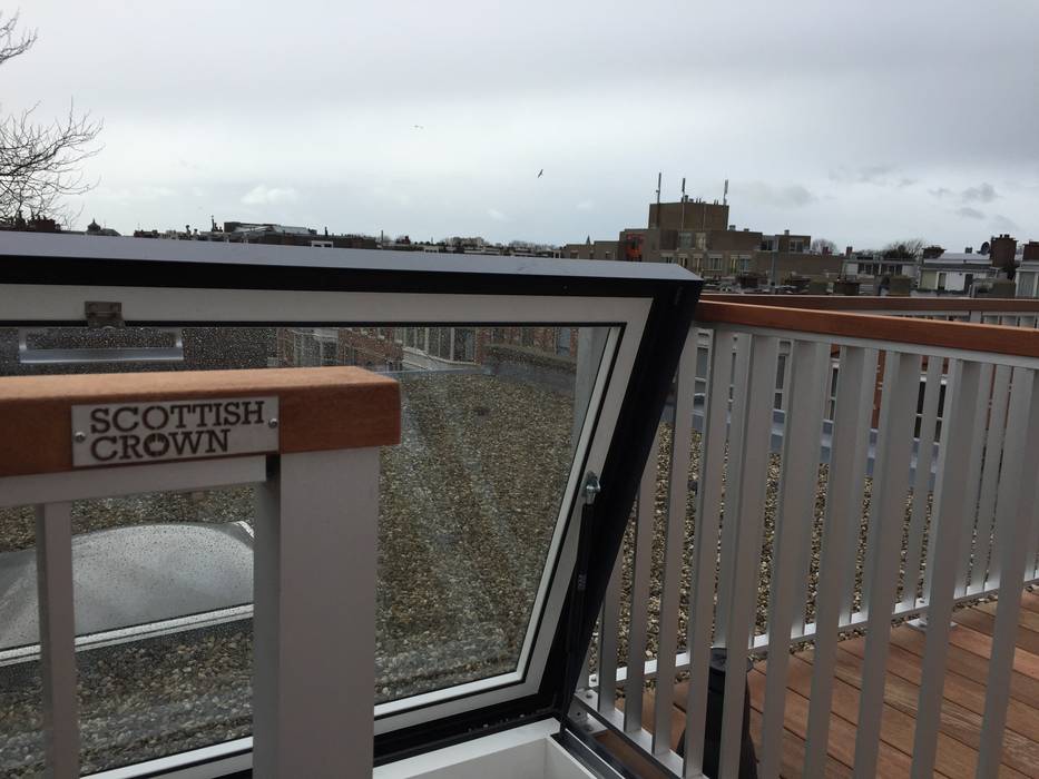 Exclusief glazen dakluik van 2.00x1.00m ScottishCrown Dakterrassen Moderne balkons, veranda's en terrassen Accessoires & decoratie