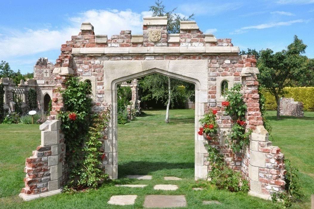 Garten ruine aus steinguss granston gateway von