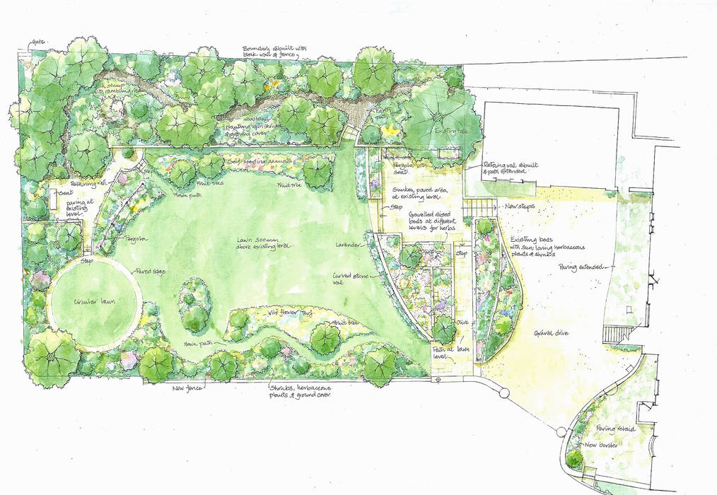 Garden Plan Christine Wilson Gardens Homify