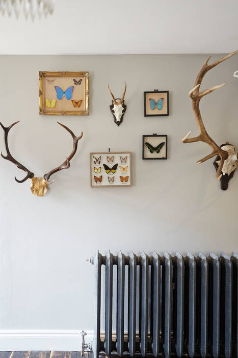 Stags in the living room Salon rural par Hart Design and Construction Rural