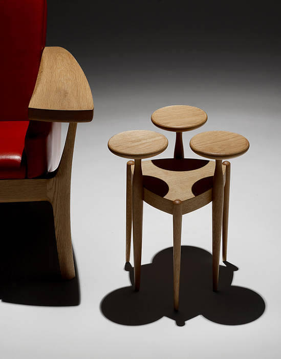 アートな家具 矩須雅建築研究所 オリジナルデザインの リビング サイドテーブル＆トレー