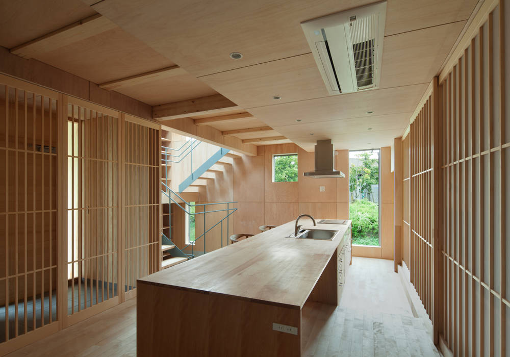 House in Nanakuma, MOVEDESIGN MOVEDESIGN Kitchen