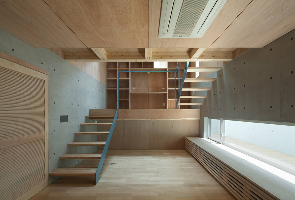 House in Nanakuma, MOVEDESIGN MOVEDESIGN オリジナルデザインの リビング