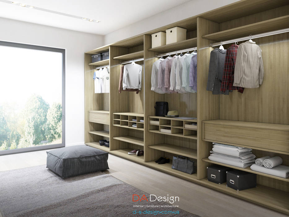 Wardrobe Collection, DA-Design DA-Design Minimalist dressing room