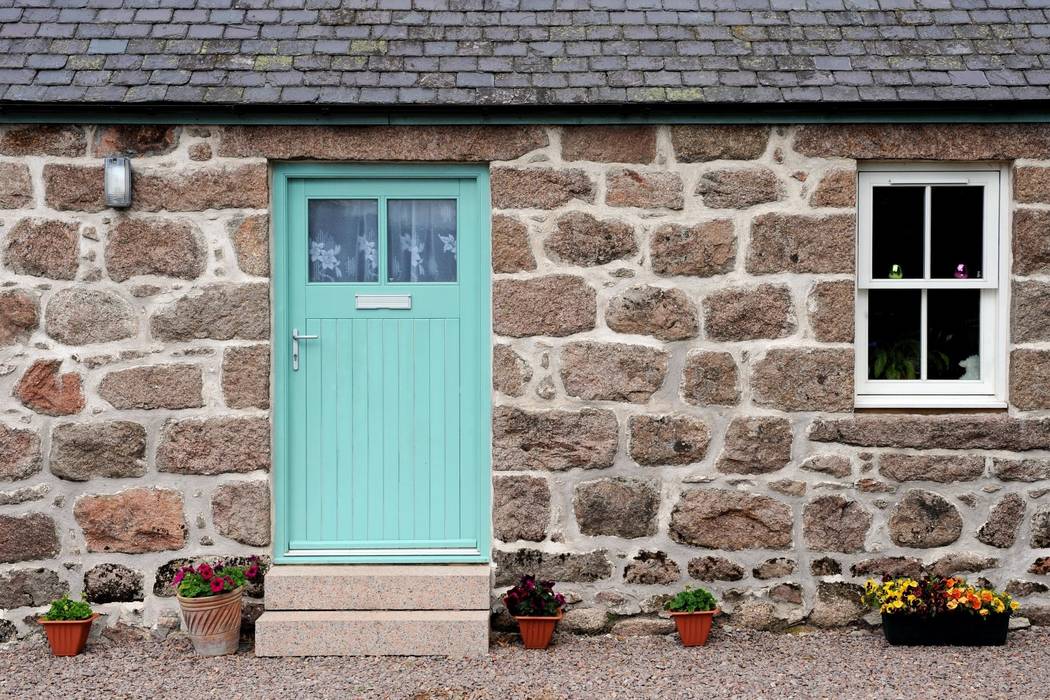 Old School House, Glen Dye, Banchory, Aberdeenshire, Roundhouse Architecture Ltd Roundhouse Architecture Ltd Kırsal Pencere & Kapılar