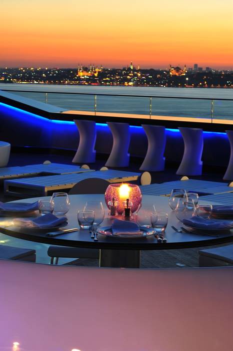360 Istanbul East Magic Hour View to the Old City 360istanbul Ticari alanlar Yeme & İçme