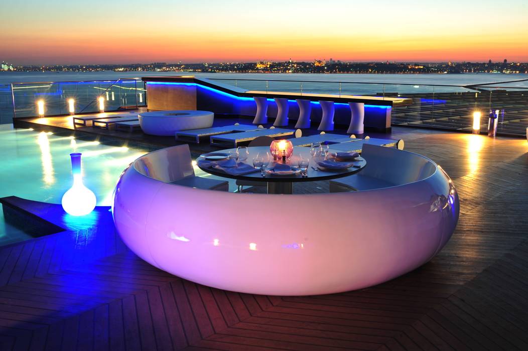 360 Istanbul East Magic Hour with White Booth 360istanbul Ticari alanlar Yeme & İçme