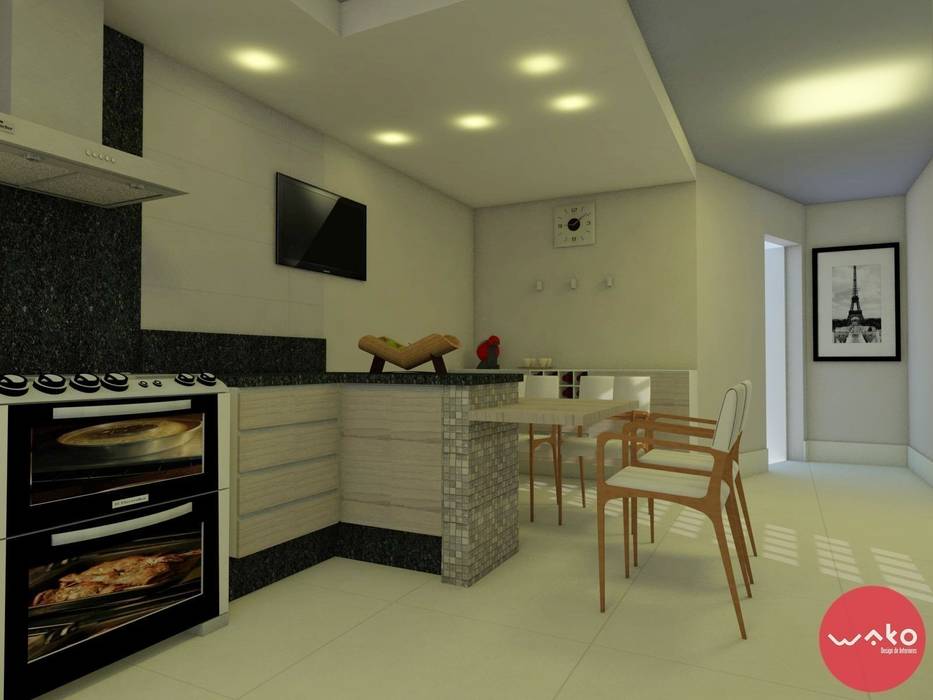 Cozinha WAKO Design de Interiores Cozinhas modernas
