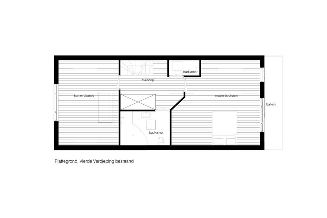 Interieur dubbele bovenwoning met vide, Het Ontwerphuis Het Ontwerphuis