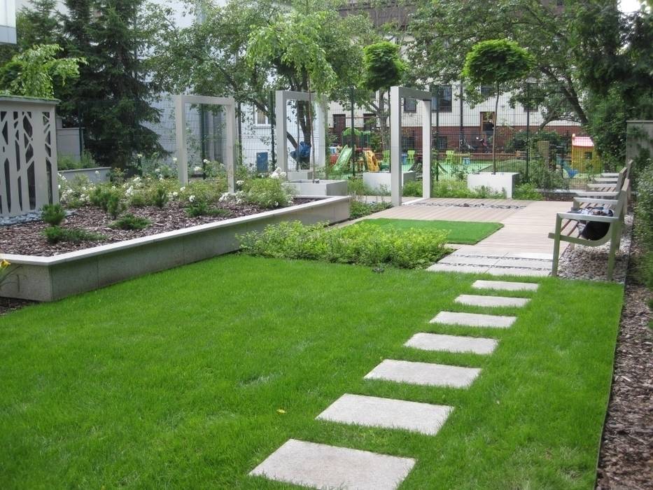 Ogród nowoczesny, Sungarden - Projektowanie i urządzanie ogrodów Sungarden - Projektowanie i urządzanie ogrodów