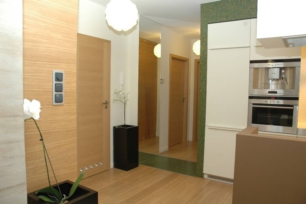 Apartament w Gdańsku 2008, formativ. indywidualne projekty wnętrz formativ. indywidualne projekty wnętrz Couloir, entrée, escaliers modernes
