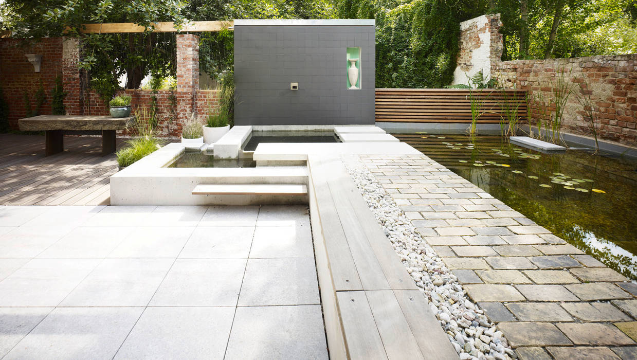 Loft mit Garten, Eilmann Architekturbüro Eilmann Architekturbüro Jardines de estilo minimalista