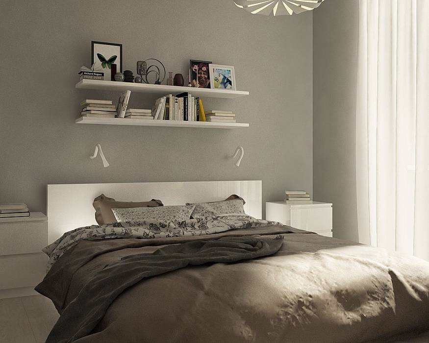 Нюансы белого, CO:interior CO:interior Спальня в скандинавском стиле