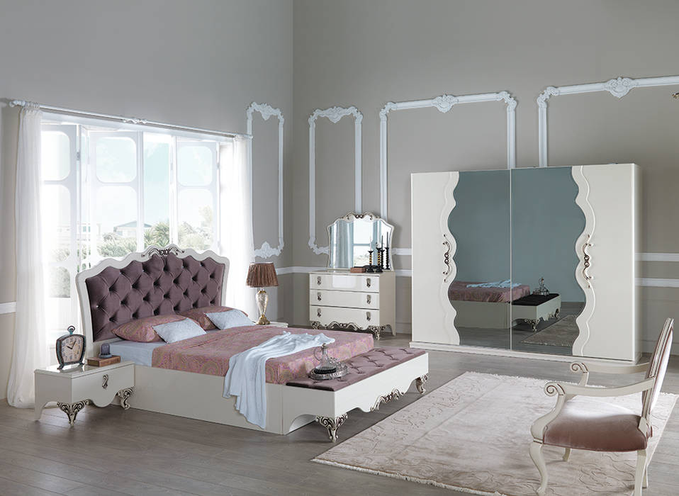 Mahir mobilya avangart yatak odası minimalist tarz , minimalist homify