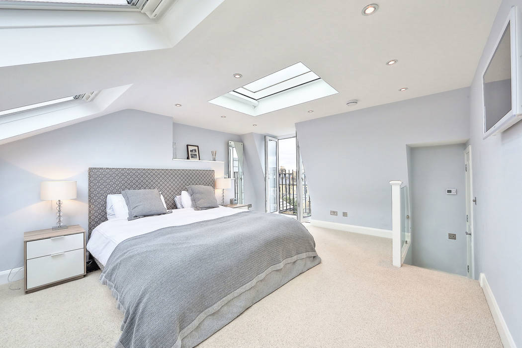 l-shaped loft conversion wimbledon homify Modern style bedroom